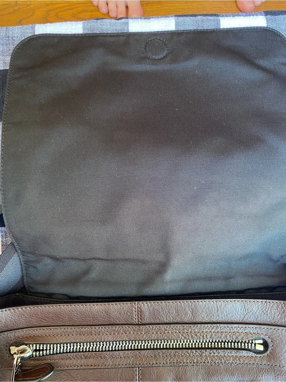 Coach Brown Leather Messenger Crossbody Bag Men's